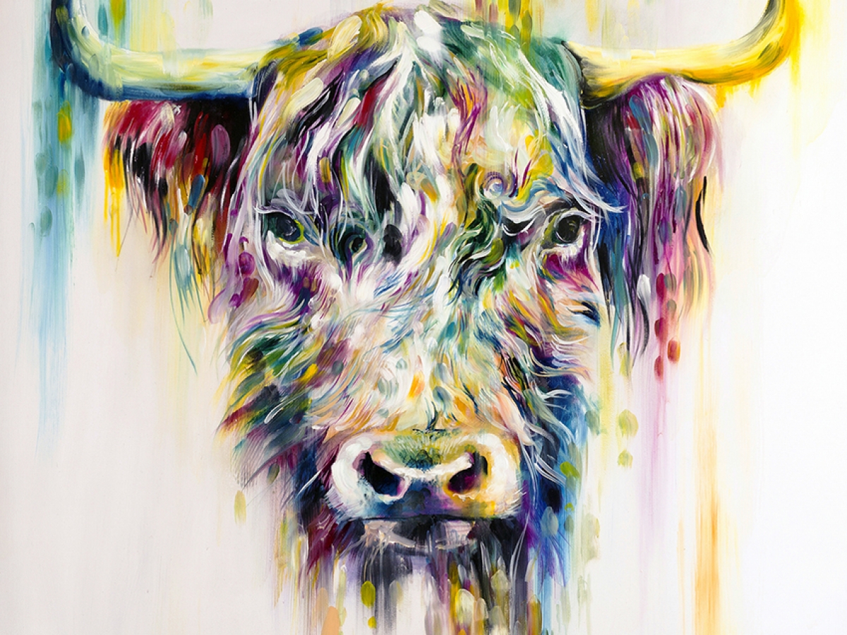 Highland Cow - Small by Katy Jade Dobson - EFA Gallery