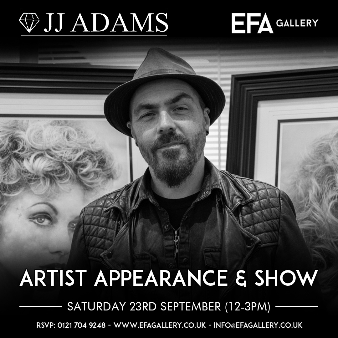 JJ Adams Artist Appearance & Show – Saturday 23rd Sept 12-3PM